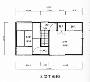 中古住宅 > 石川県加賀市動橋町 二階間取り図